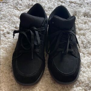 Men's Black Sneakers steel toe 9.5